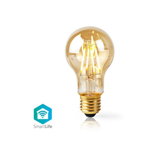 Nedis Wi-Fi Smart LED Filament Bulb | E27 | A60 | 5W | 500 lm Slike